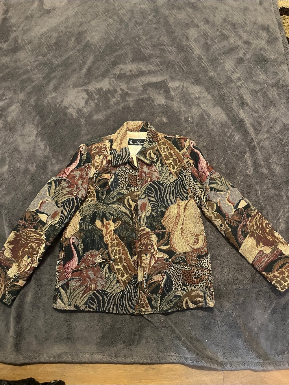 Barrie Stephens Classic Tapestry Animal Print Jacket - Multicolor